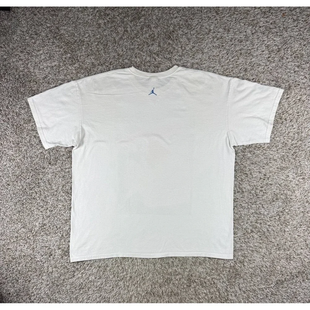Nike Air Jordan 11 Low IE White Argon Blue 2007 Advertising T-Shirt XXL